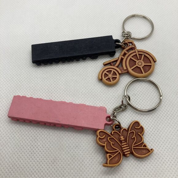 I Love Boracay Philippines Lot of (2) Keychain‎ Keyring Bike Butterfly Travel - Picture 6 of 8